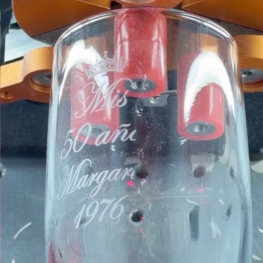 Personalized 50th birthday champagne flutes laser engraved
